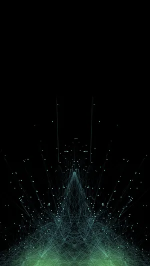 A Green Background With Lines And Dots Wallpaper