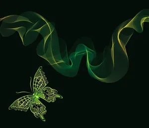 A Green Butterfly Enjoying The Sunshine Wallpaper