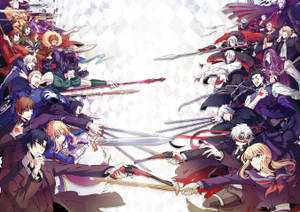 A Group Of Anime Characters With Swords Wallpaper