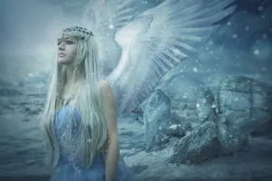 A Group Of Guardian Angels Standing Together Wallpaper