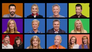 A Group Of People Are Smiling In Different Colors Wallpaper