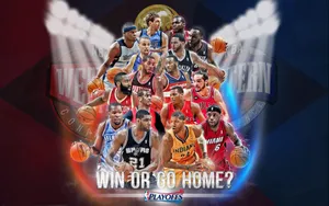 A Group Of Successful Nba Players Representing The Whole League. Wallpaper