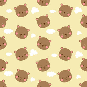 A Happy Brown Bear Ready To Take On The Day! Wallpaper