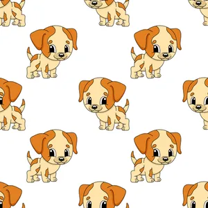 A Happy Cartoon Dog With Its Tongue Out Enjoying Life Wallpaper