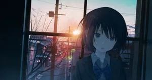 A Heartbreaking Anime Scene Wallpaper