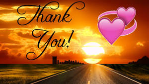 A Heartfelt Thank You Note With Stunning Background Wallpaper