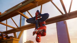 A Heroic Spiderman Ready For Action Wallpaper