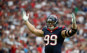 A Houston Texans Football Player Is Celebrating Wallpaper