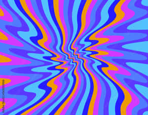 A Kaleidoscope Of Vibrant Colors From The 1960s Psychedelic Era Wallpaper