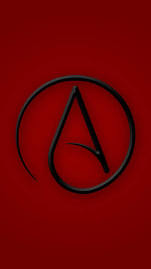 A Logo On A Red Background Wallpaper