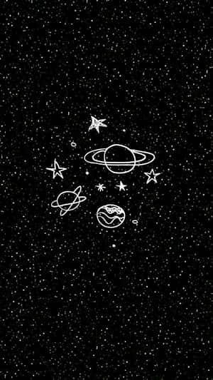 A Lone Astronaut Explores The Vastness Of Outer Space. Wallpaper