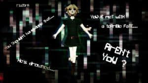 A Lonesome Figure Stands In A Haunted Forest Wallpaper