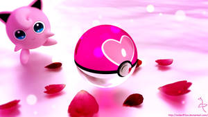 A Love Ball With Jigglypuff Wallpaper