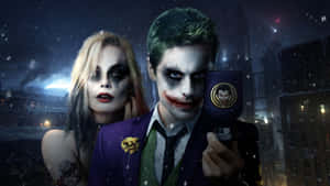 A Love Story That Lives Forever - Joker And Harley Quinn In Suicide Squad Wallpaper