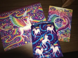 A Magical Lisa Frank Unicorn In All Its Glory! Wallpaper