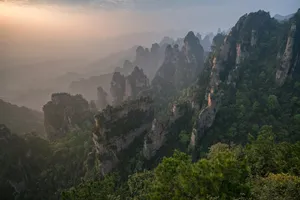A Magnificent Aerial View Of Mountains Wallpaper