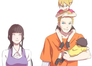 A Man And Woman Are Holding A Child Wallpaper