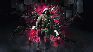 A Man In A Suit Is Standing In Front Of A Dark Background Wallpaper