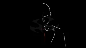A Man In A Suit With A Red Tie Wallpaper