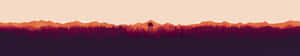 A Man Is Standing In The Mountains With A Red And Orange Background Wallpaper