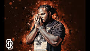 A Man With A Black Shirt And A Black Background Wallpaper