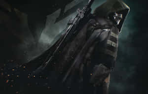 A Man With A Hood And A Gun Wallpaper