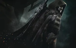 A Man With A Hood And A Gun Wallpaper