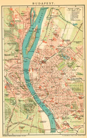 A Map Of Budapest, Hungary Wallpaper