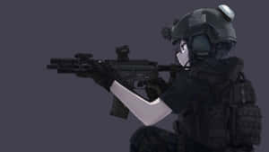 A Member Of The Elite Special Weapons And Tactics (swat) Team. Wallpaper