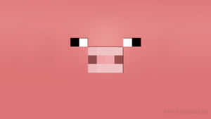 A Minecraft Pig, Found In The Game World Wallpaper