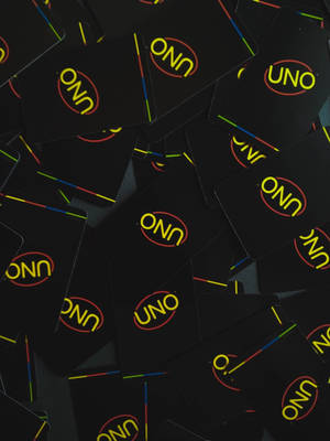 A Minimalist Design Of An Uno Card Deck Wallpaper