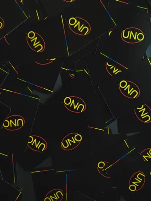A Minimalist Design Of An Uno Card Deck Wallpaper