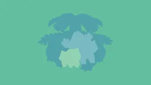 A Minimalist Look At The Power Of Bulbasaur's Evolution Wallpaper