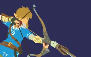 A Minimalist Poster Featuring Some Of The Most Iconic Characters From “the Legend Of Zelda” And “pokemon” Franchises Wallpaper