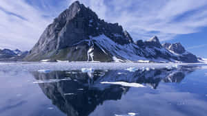 A Mountain Reflected In The Water Wallpaper