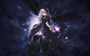 A Mysterious Black Angel Wallpaper