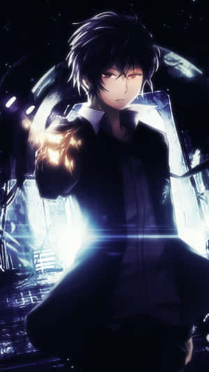 A Mysterious Black Anime Boy Wallpaper