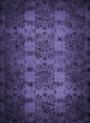 A Mysterious View Of A Gothic City Bathed In Purple Light Wallpaper