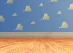 A Mystical Scene Of Stars And Clouds Inspired By Toy Story Movies Wallpaper