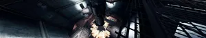 A Nuclear Explosion Ravages A Factory Building In The Fallout 4 Video Game Wallpaper