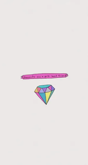 A Pencil With A Diamond On It Wallpaper