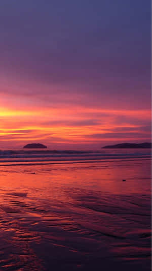 A Person Is Walking On The Beach Wallpaper