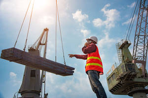 A Photo Of A Construction Worker Wallpaper