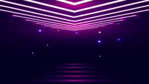 A Phuturistic Computer With Hints Of Neon Wallpaper