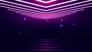 A Phuturistic Computer With Hints Of Neon Wallpaper