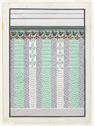 A Picture Of A Green And White Pattern Wallpaper