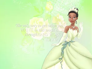 A Picture Of The Beloved Princess Tiana Wallpaper