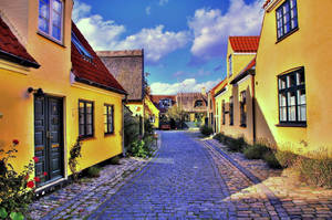 A Picturesque View Of Denmark Countryside Wallpaper