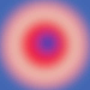 A Pink And Blue Circle With A Blue Background Wallpaper