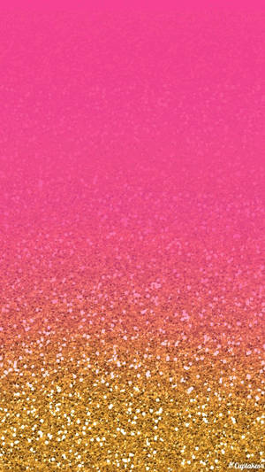 A Pink And Gold Glitter Background Wallpaper
